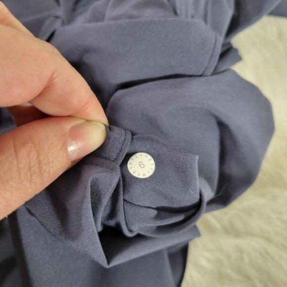 Lululemon Cadet Blue Noir Wide Leg High Rise Pants Women's 6 - Picture 13 of 16